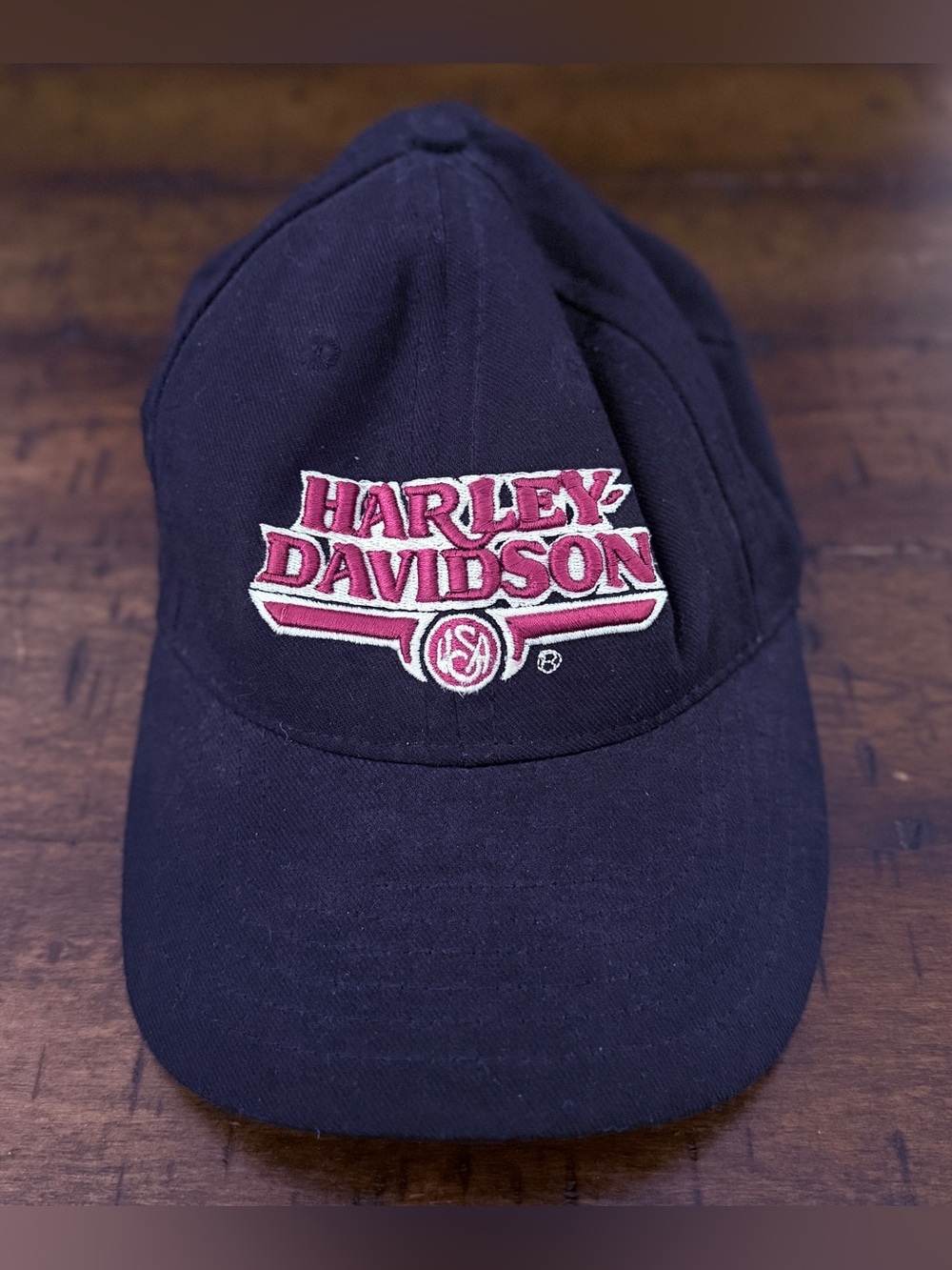 Vintage Harley-Davidson "H-D World" Oklahoma City, OK Strapback Baseball Hat